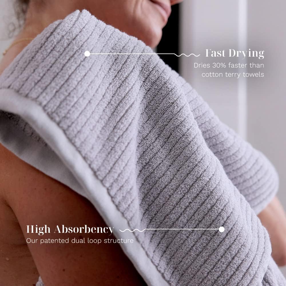 LUXOME Plush Performance Bath Towel Set