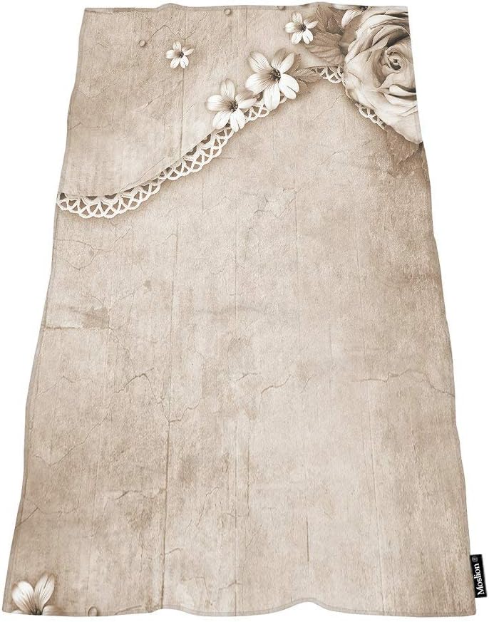 Moslion Vintage Rose Bath Towel 64x32 Inches