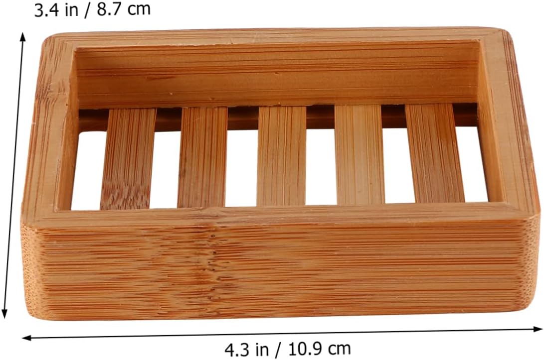 Bamboo Soap Holder with Self Draining Design