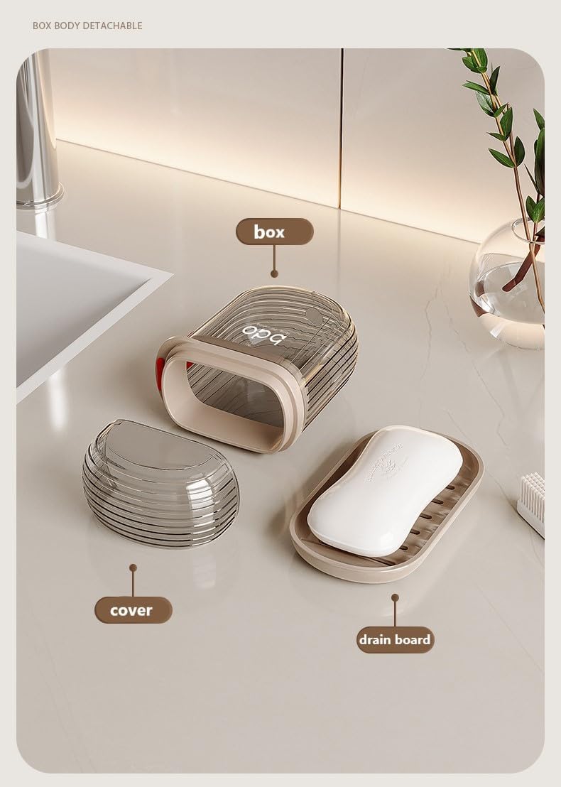 Travel Soap Box Holder Leakproof Plastic Bath Holder