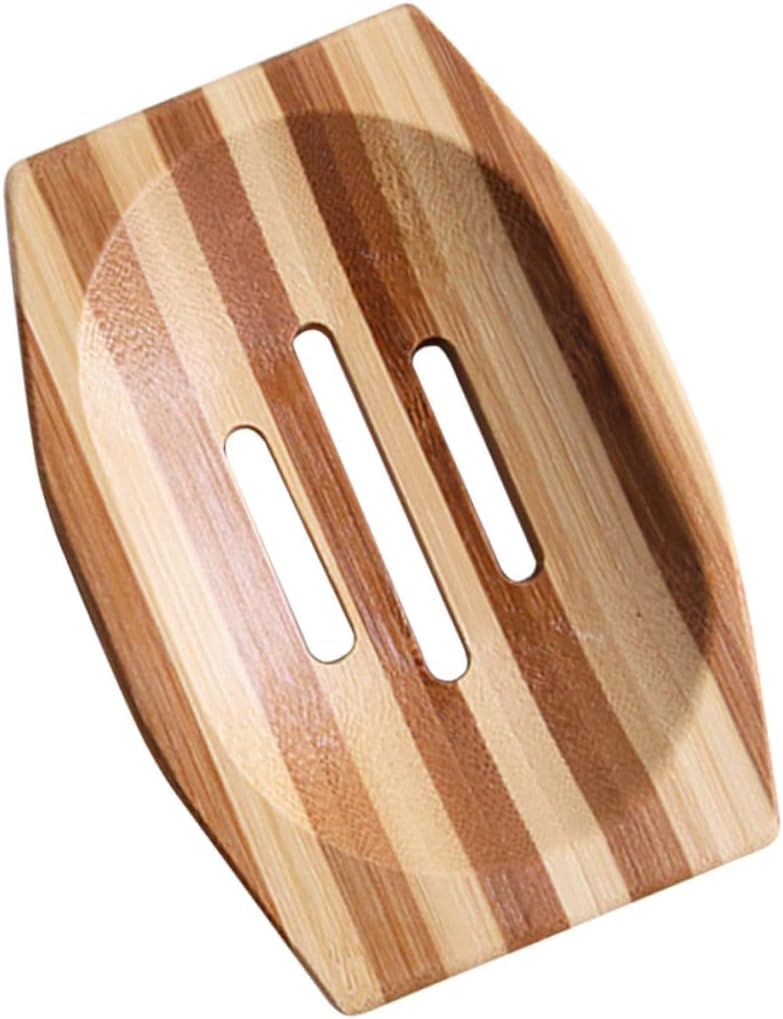 Unomor Natural Bamboo Soap Box Retro Soap Holder