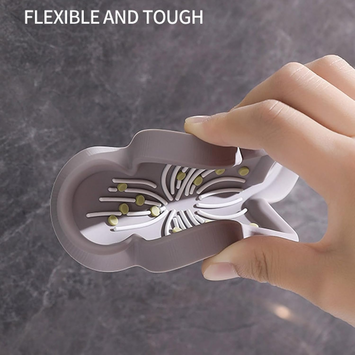 Loyliawa Soap Dish with Flower Shape Drainage