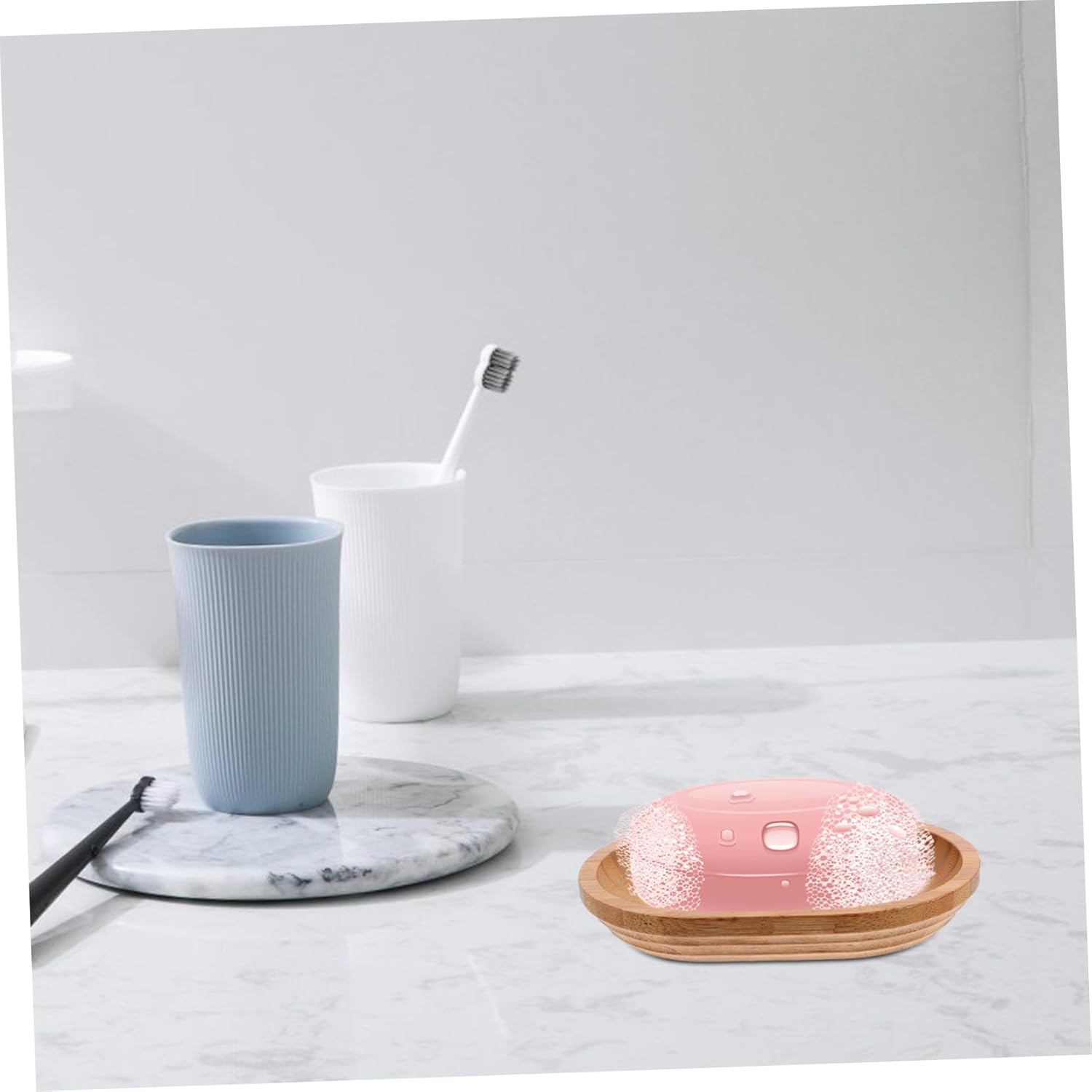 TOPPERFUN Suction Soap Dish with Drainage System for Bathroom and Shower