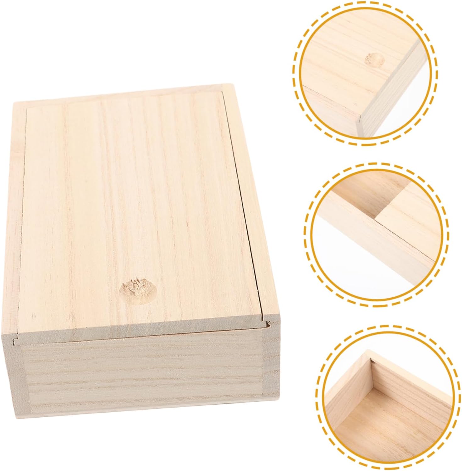 Fondotin Wooden Soap Dish with Lid Organizer