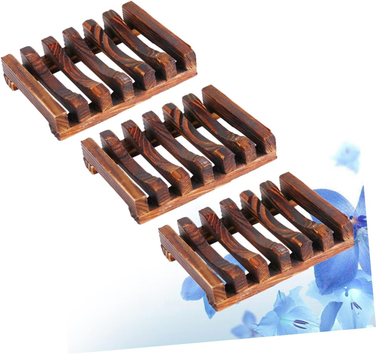 Classic Style Wooden Soap Holder with Drainage Tray