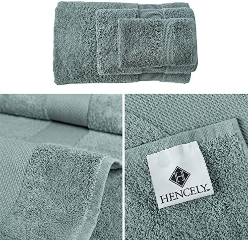 6-Piece Bath Towel Set - High Absorbency Dark Green