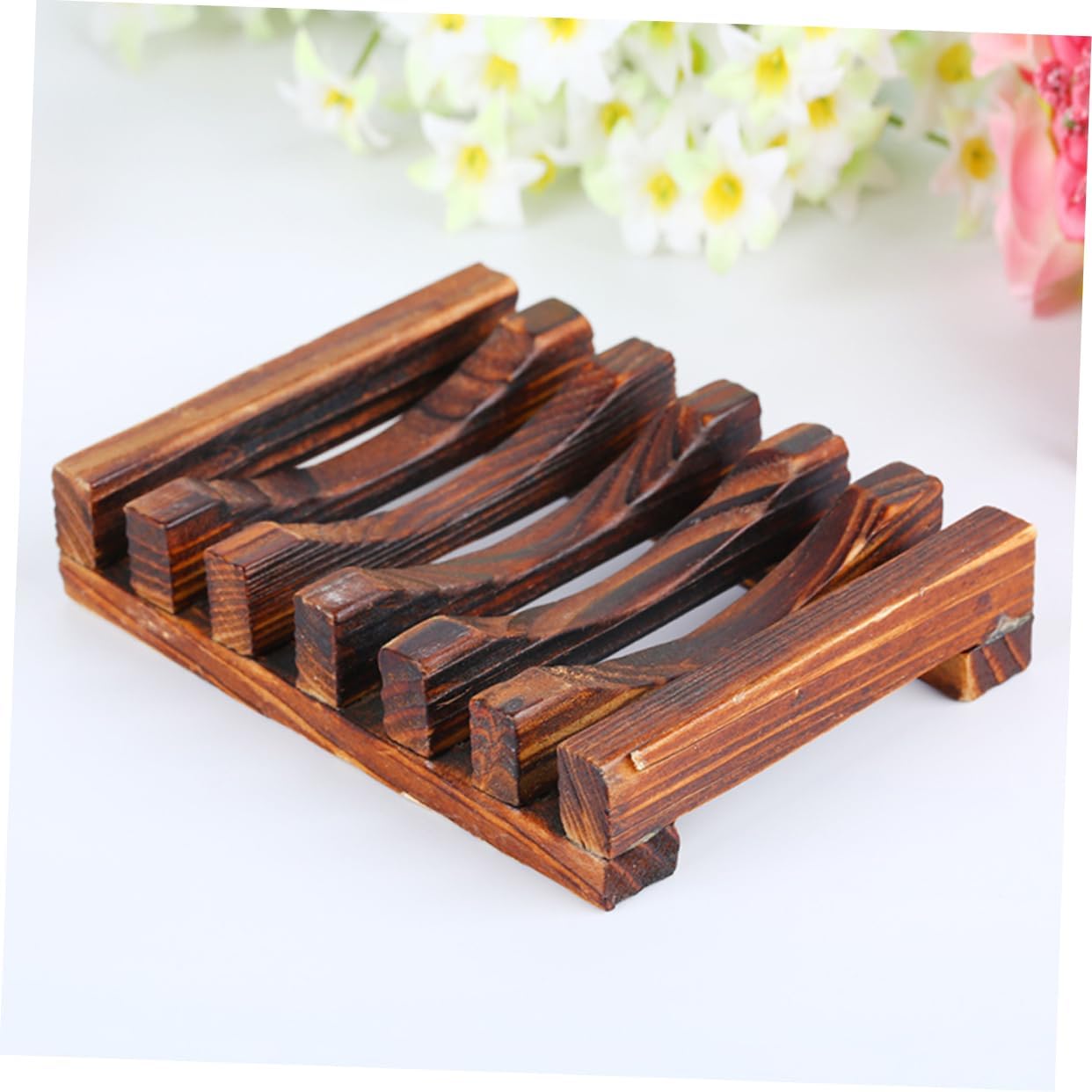 Unomor Bamboo Soap Dish for Shower and Bathroom 1