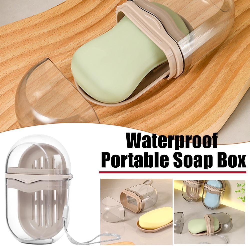 Travel Soap Case with Leakproof Lid and Drainage