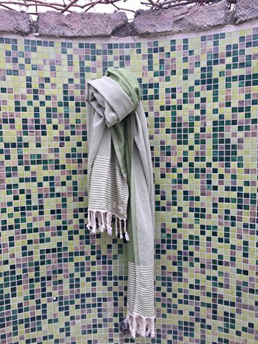 Bersuse 100 Cotton Biarritz Towel Set of 3 - Olive Green