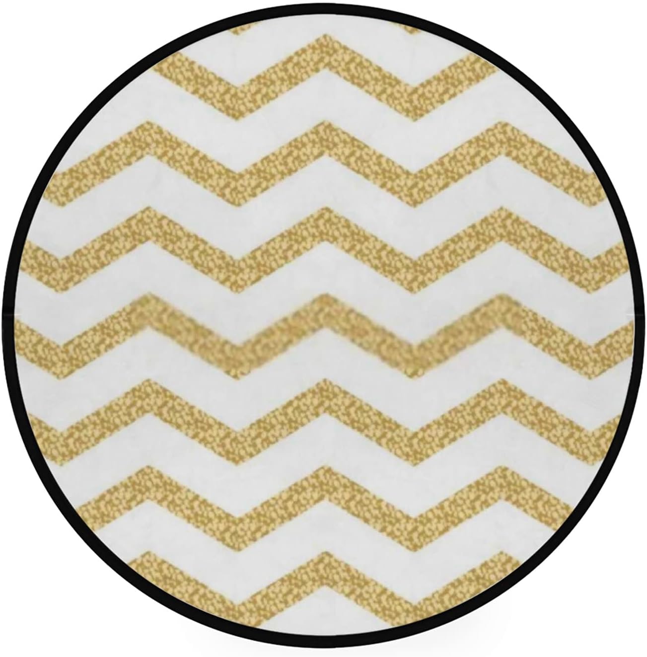 Vantaso 5ft Round Foam Rug for Kids Playroom and Living Room