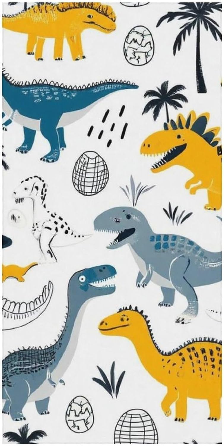 Extra Large Dinosaur Beach Towel for Bath and Pool