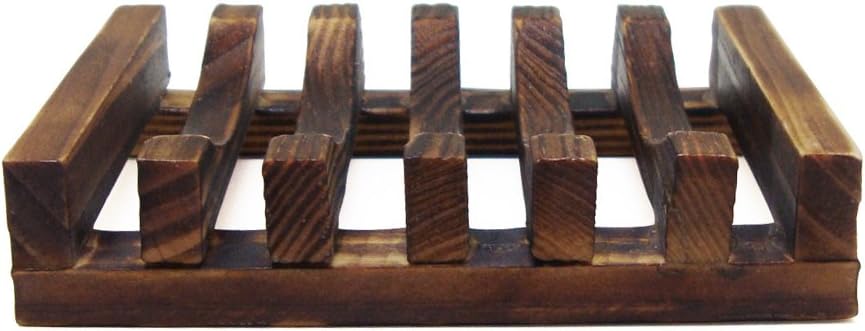 Blue Handcart Rectangle Wooden Soap Holder 1