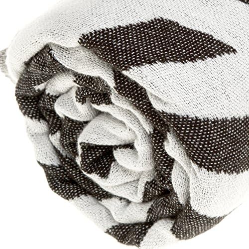 Bersuse 100 Cotton Turkish Beach Towel Set of 6