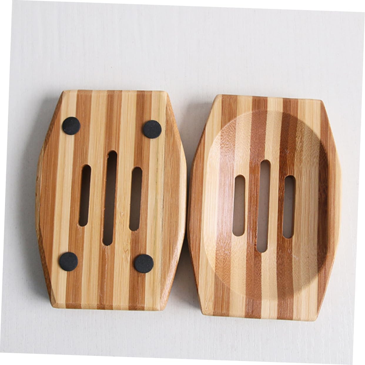 Wakauto 2pcs Drain Soap Holder for Bathroom Kitchen Shower