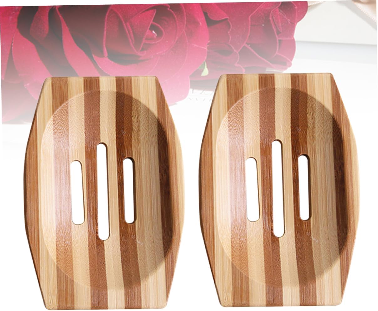 Luxshiny 2Pcs Hollow Soap Holder for Bathroom Kitchen with Self-Draining Design