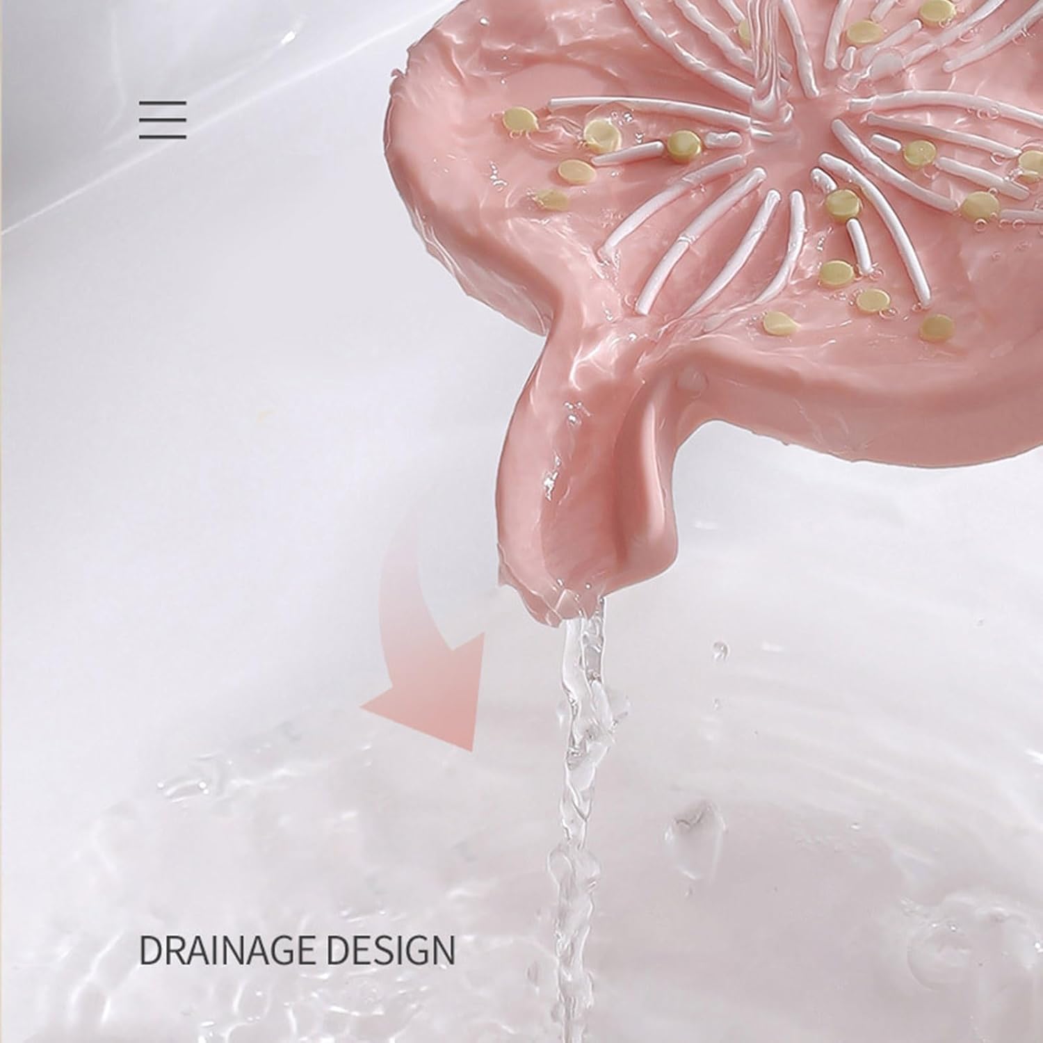 Loyliawa Soap Dish with Flower Shape Drainage