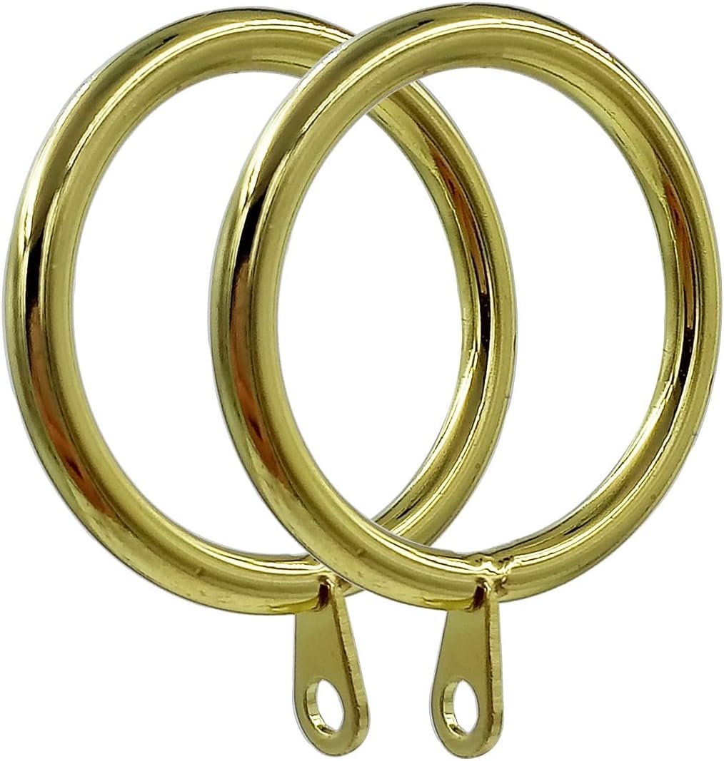 42Pcs Gold Metal Flat Curtain Ring with Eyelet 1