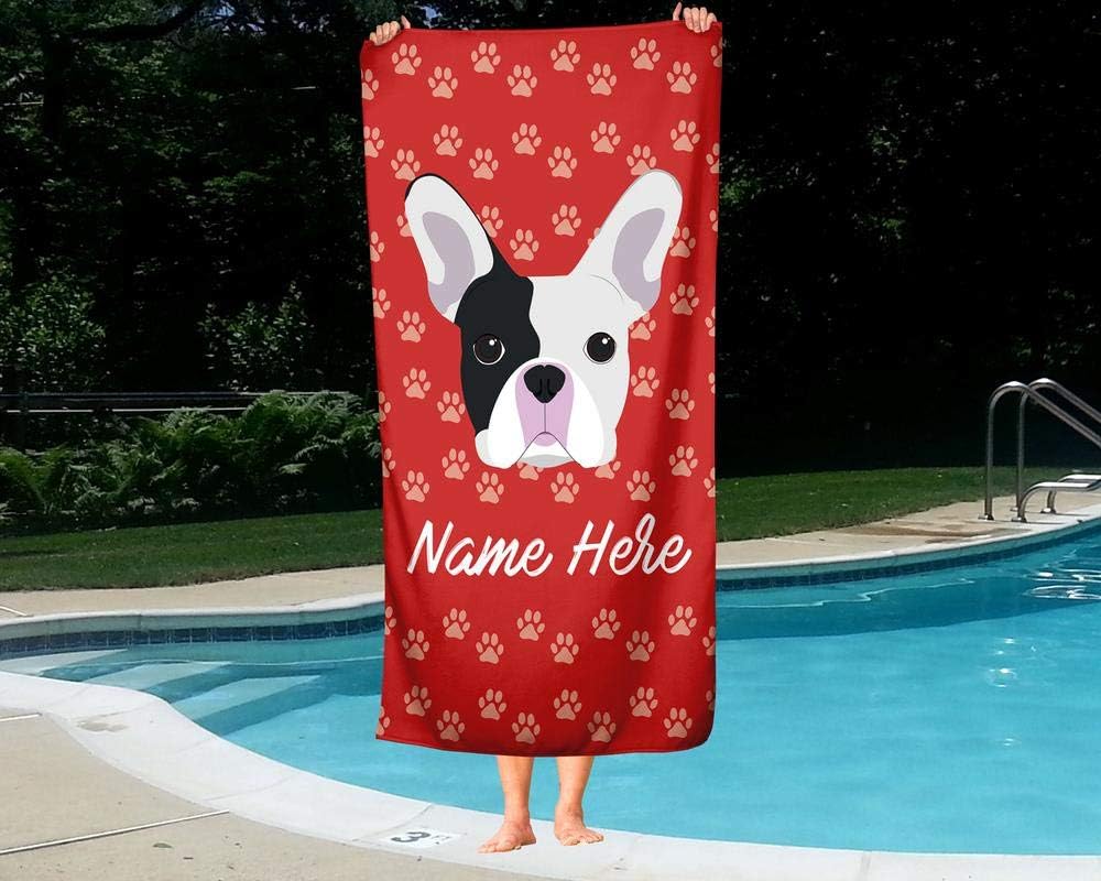 Personalized French Bulldog Towel for Kids and Adults