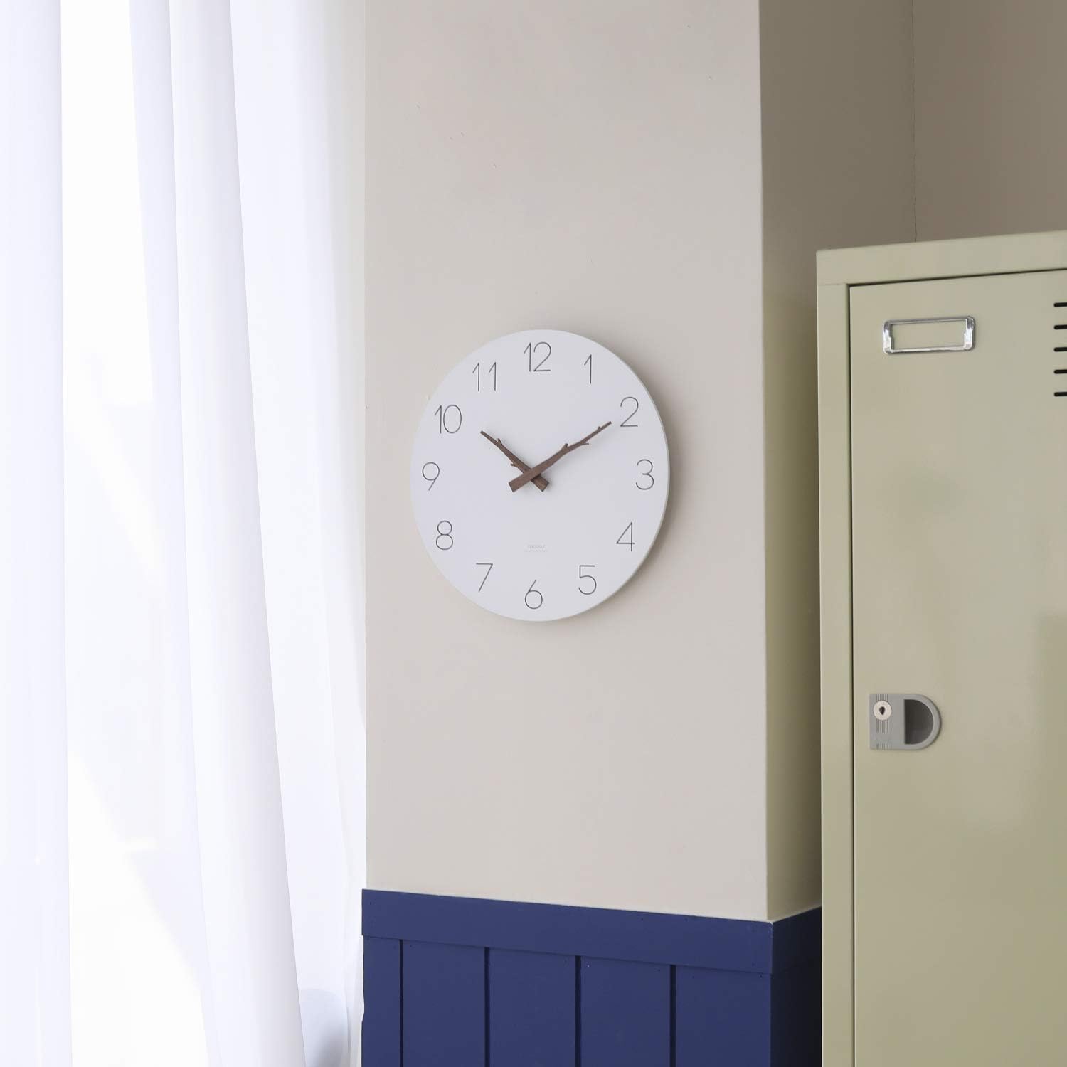 mooas Flatwood Twig Wall Clock