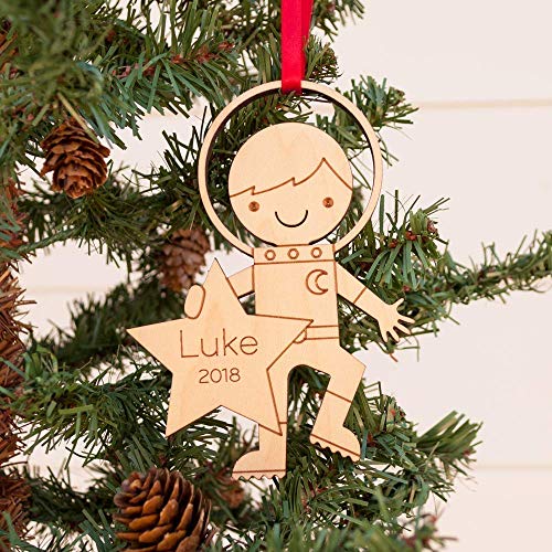 Graphic Spaces Astronaut Boy Ornament 2024