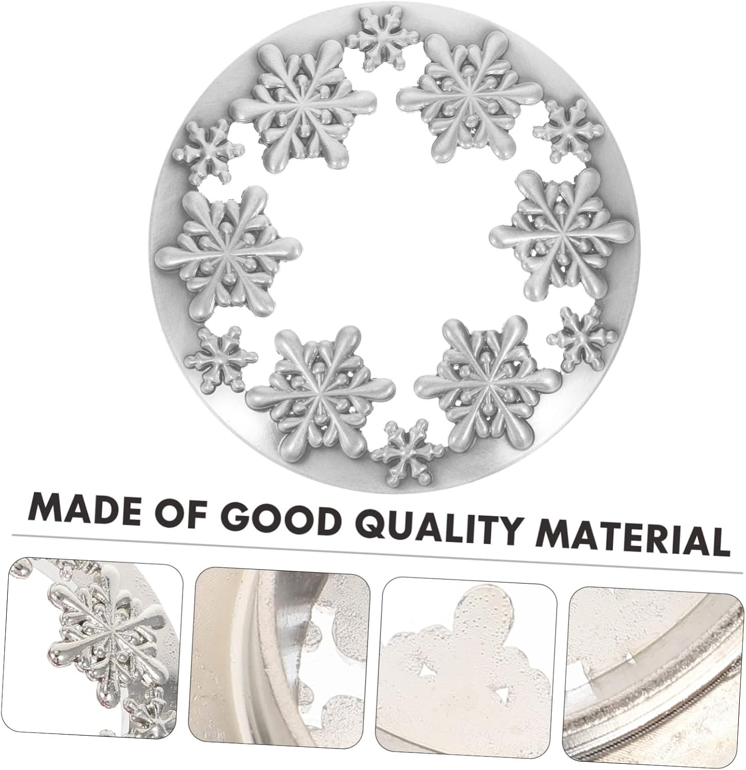 BEBEMOKO Vintage Snowflake Candle Jar Cover