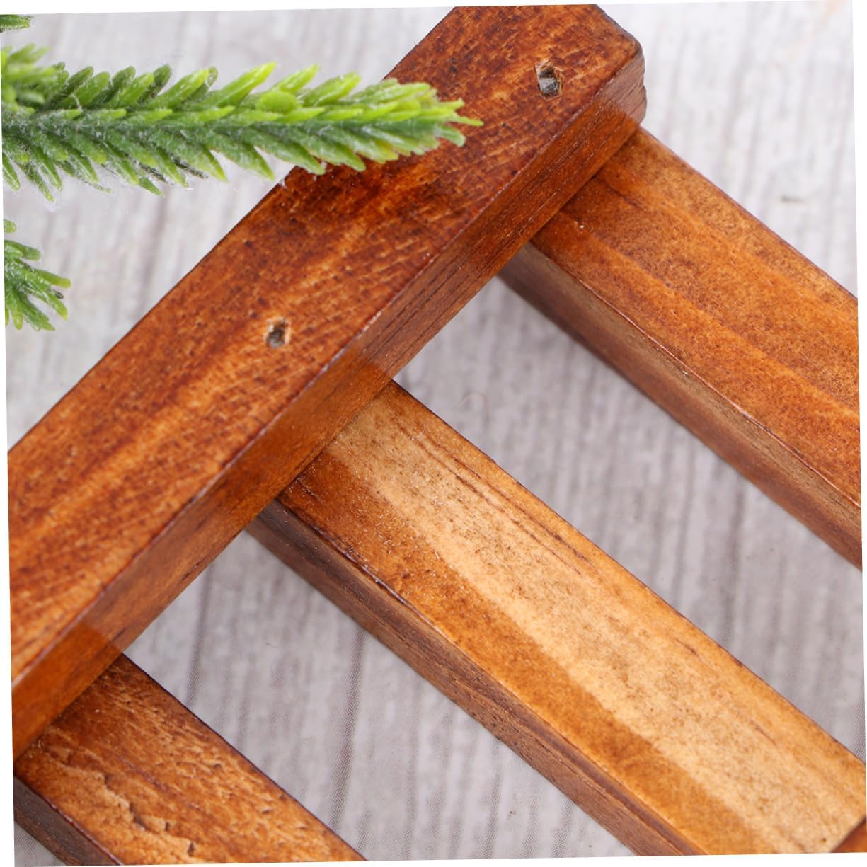 IMIKEYA Wooden Soap Dish for Bathroom Kitchen Shower