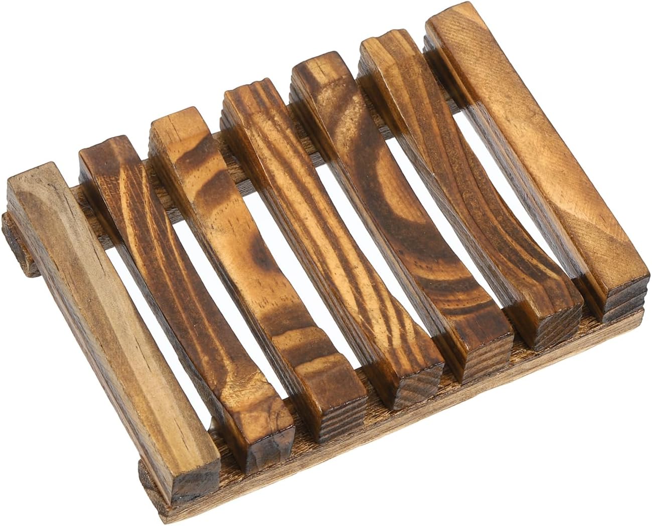 Uxcell Wooden Soap Tray 1Pcs - Retro Design Bamboo Soap Dish