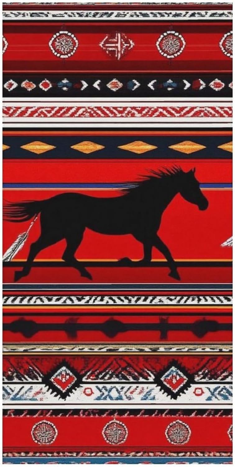 4SEE Extra Large Beach Towel with Horse Dreamcatcher Design