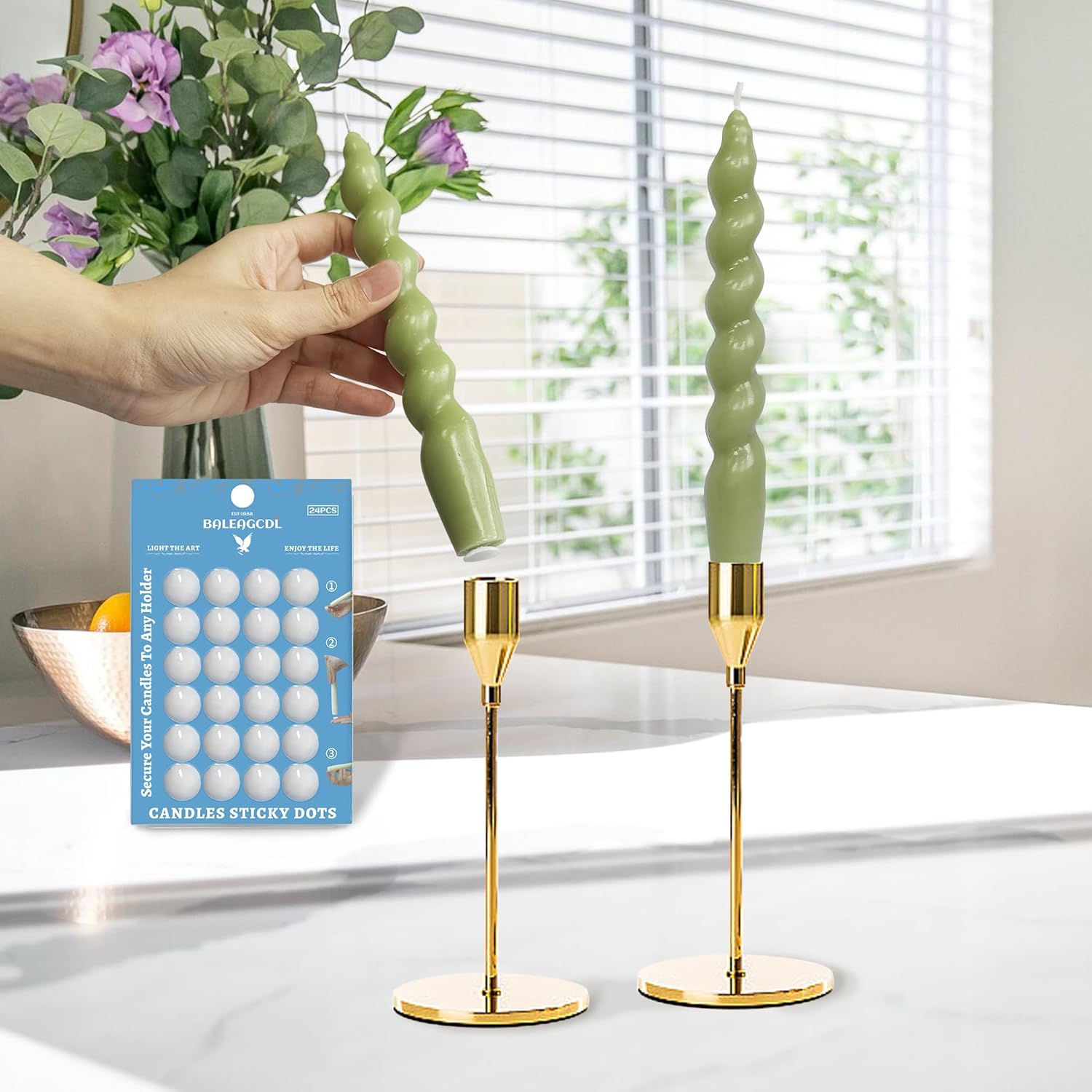 FLAMMUL Candle Sticky Dots - Set of 24