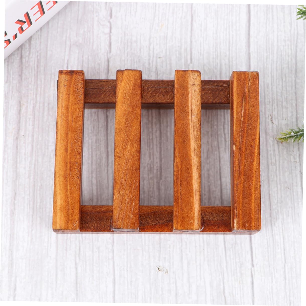 IMIKEYA Wooden Soap Dish for Bathroom Kitchen Shower