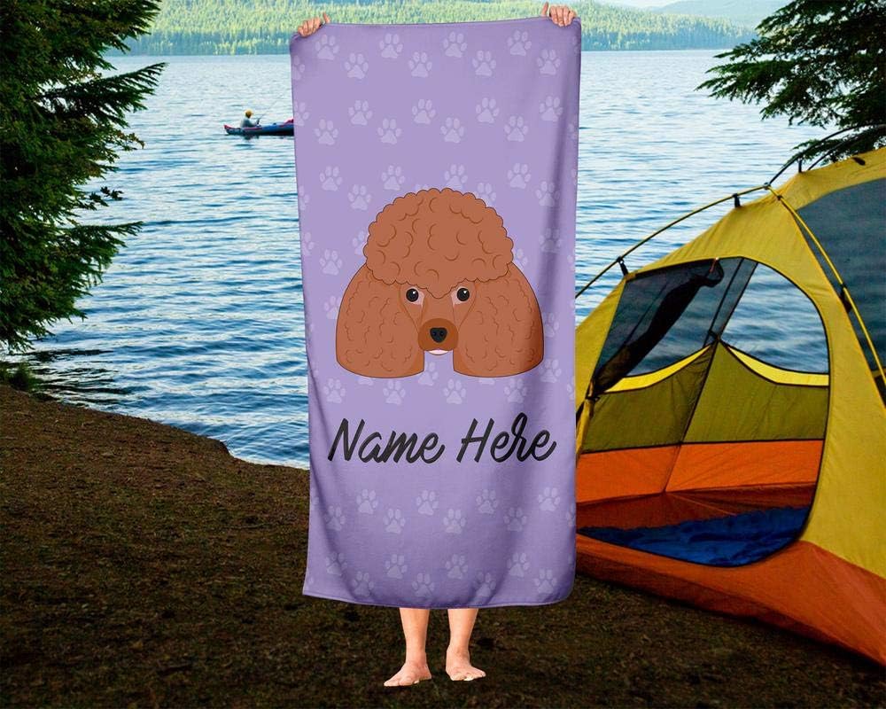 Personalized Pet Poodle Towel for Kids and Adults