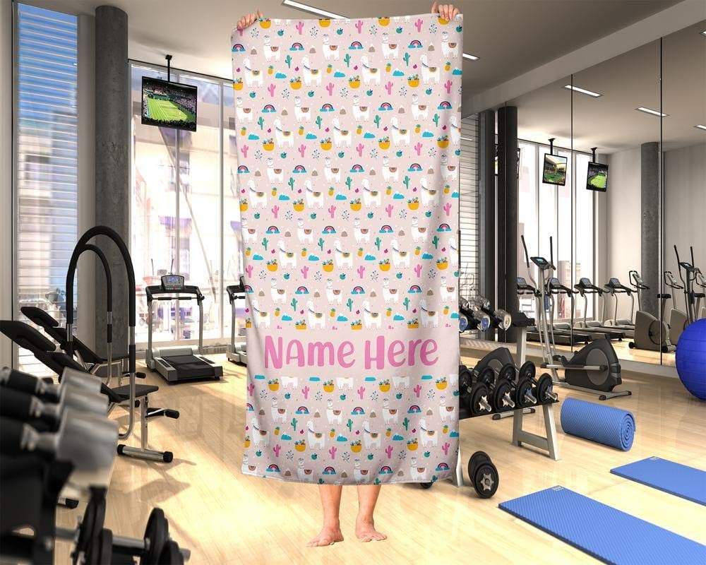 Extra Large Pink Llama Towel for Kids and Adults 1