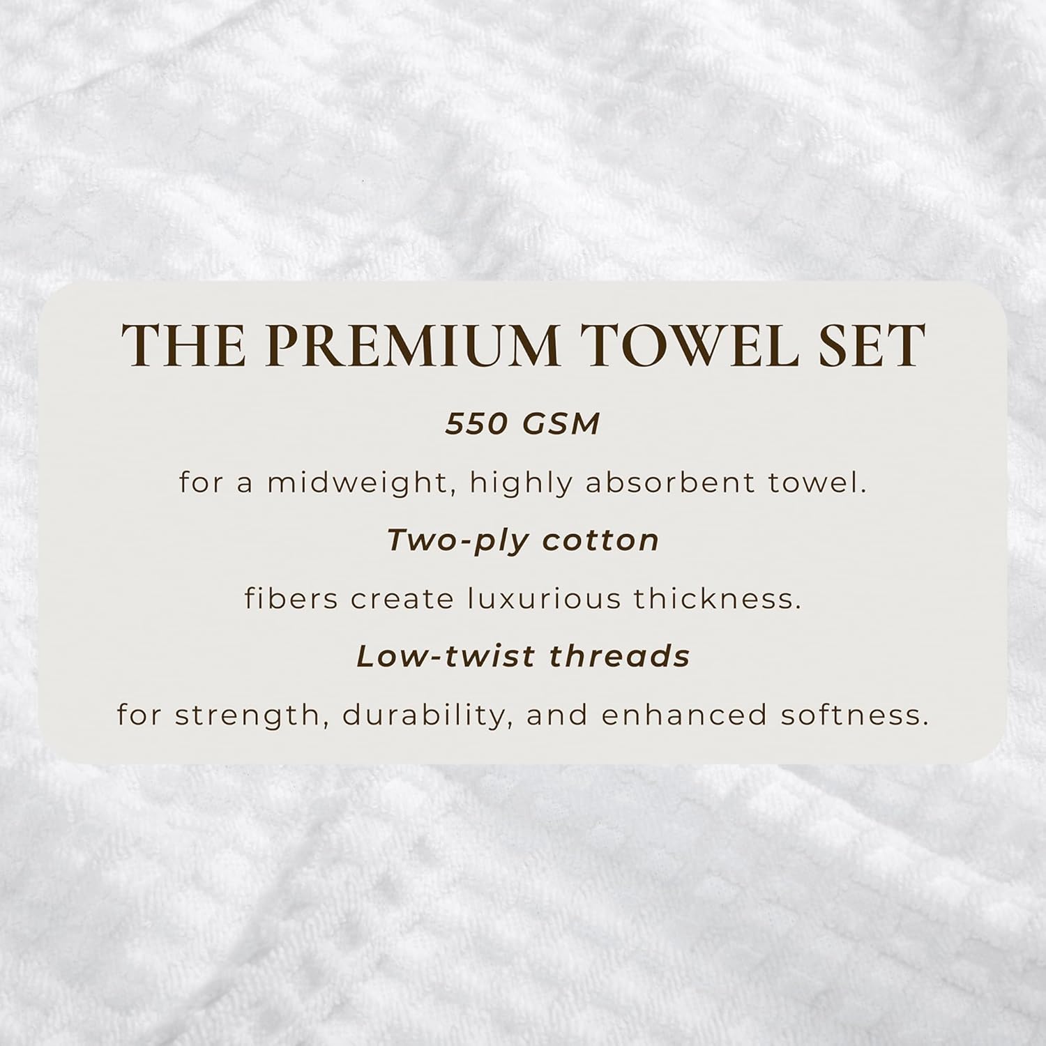 Great Bay Home White Bath Towels 6 Pack 26x16