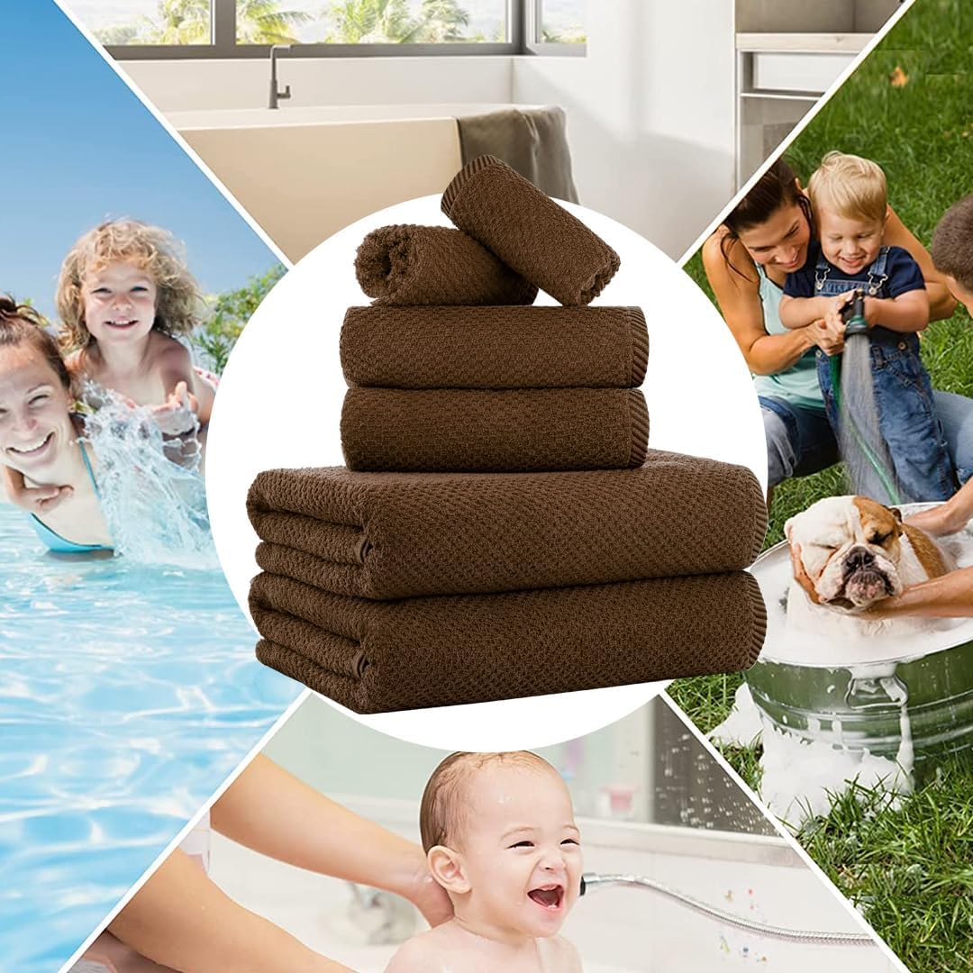CASA COPENHAGEN Popcorn Towel Set 6 Pieces