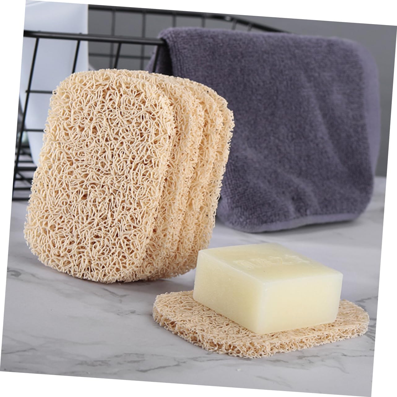 HOOTNEE 3PC PVC Soap Drain Pad Non-Slip Storage Rack