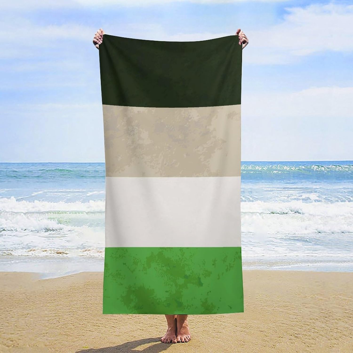 Super Soft 4SEE Androphilia Pride Flag Beach Towel