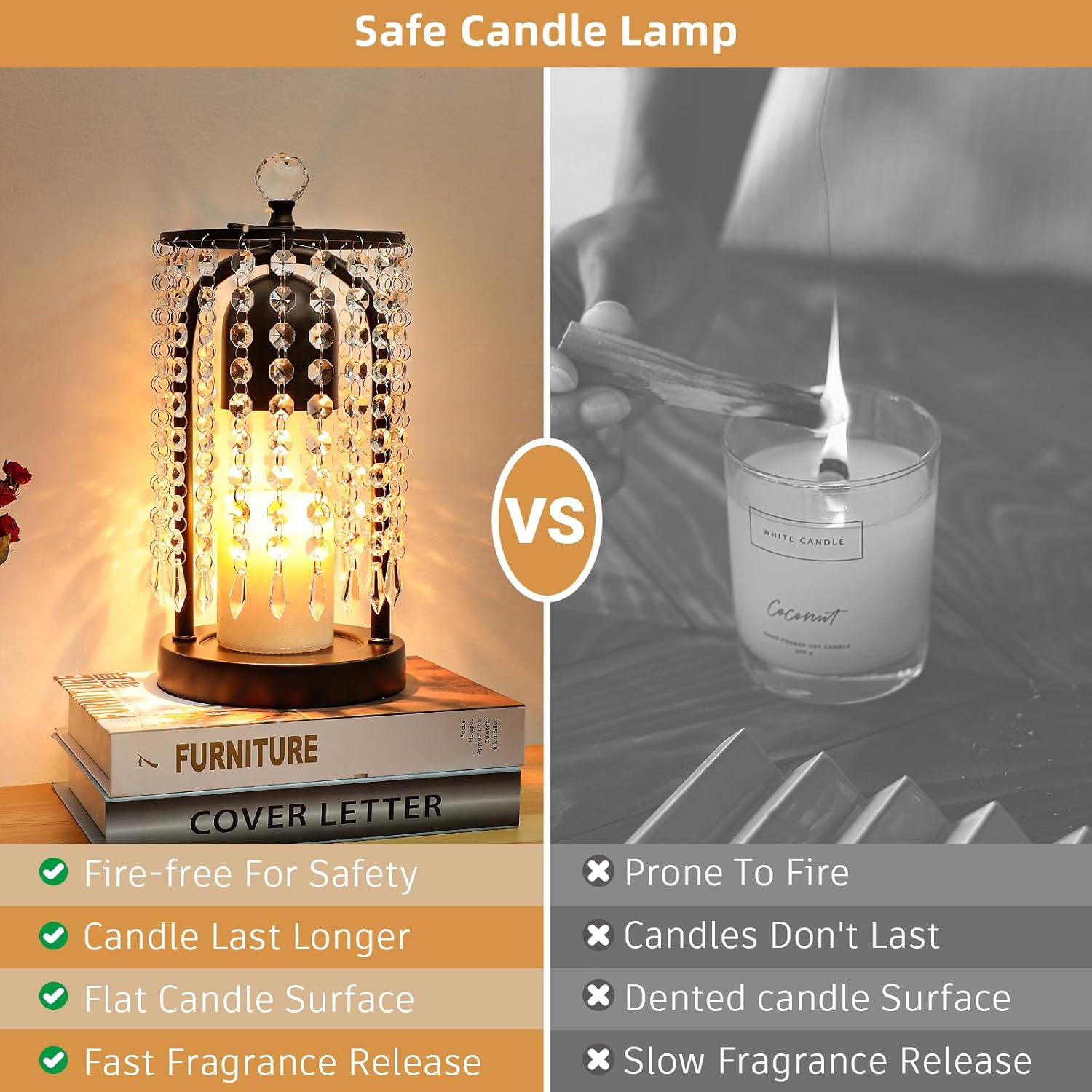 Candle Warmer Lamp with Timer and Dimmer