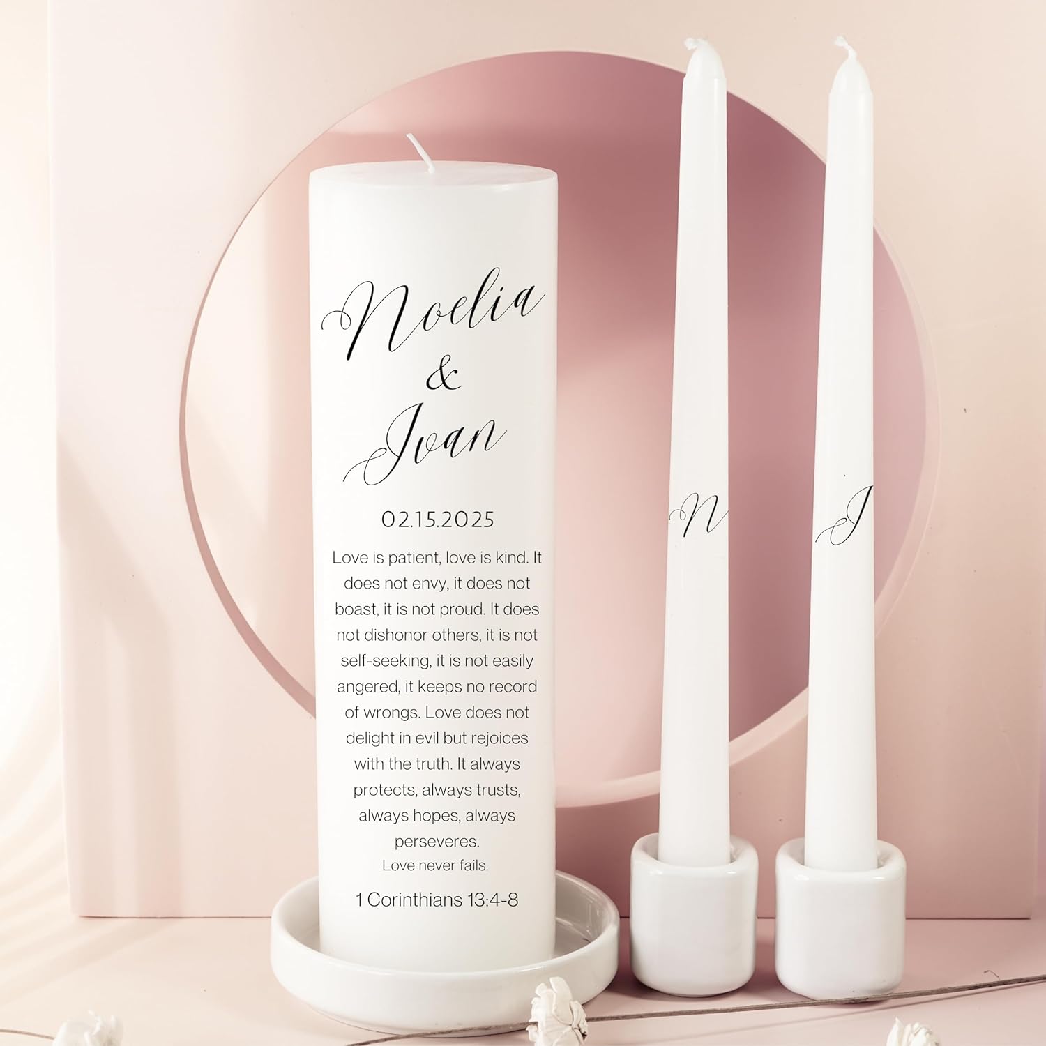Lightit Studio Unity Candles Wedding Set 3x9 and 10 Taper Candles