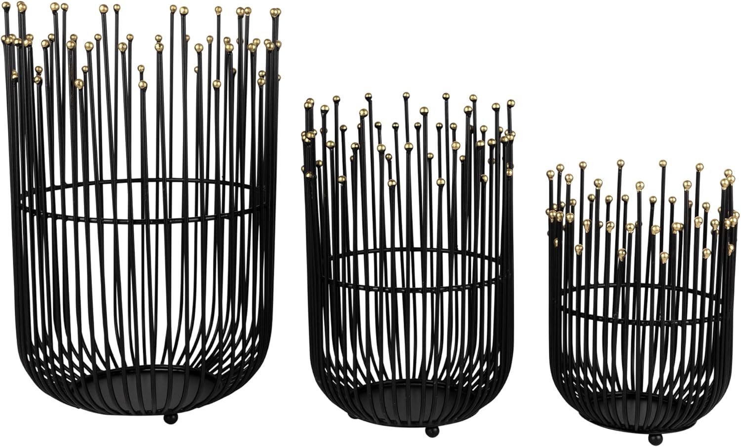 Northlight Medieval Style Iron Candleholders Set of 3