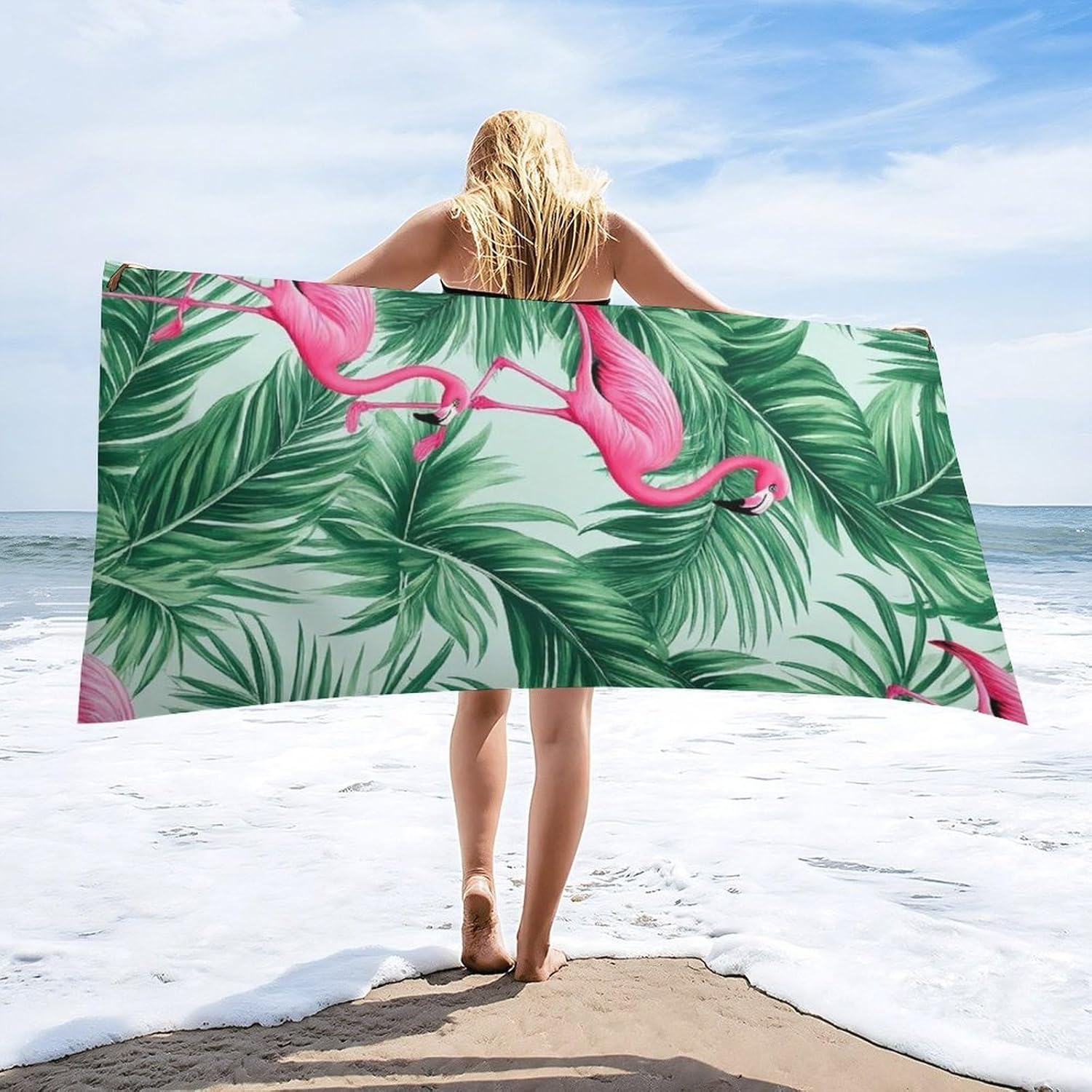 4SEE Extra Large Light Weight Beach Towel with Exotic Design