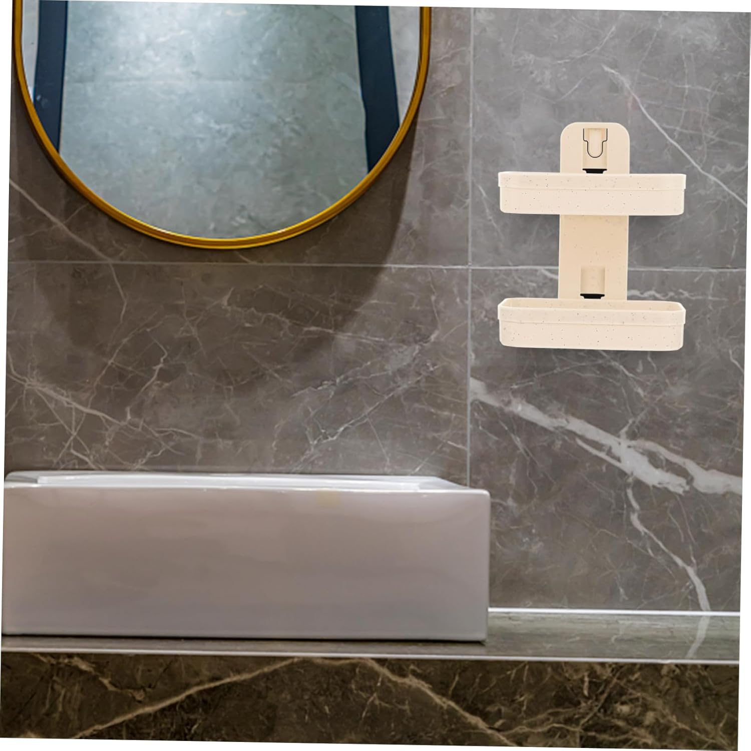 Adhesive Double Layer Soap Holder for Bathroom and Kitchen 1