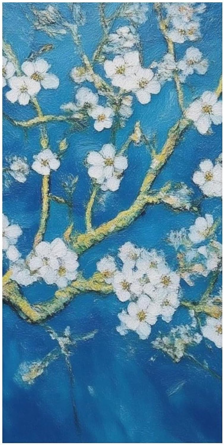 4SEE Extra Large Beautiful Apricot Flower Bath Towel