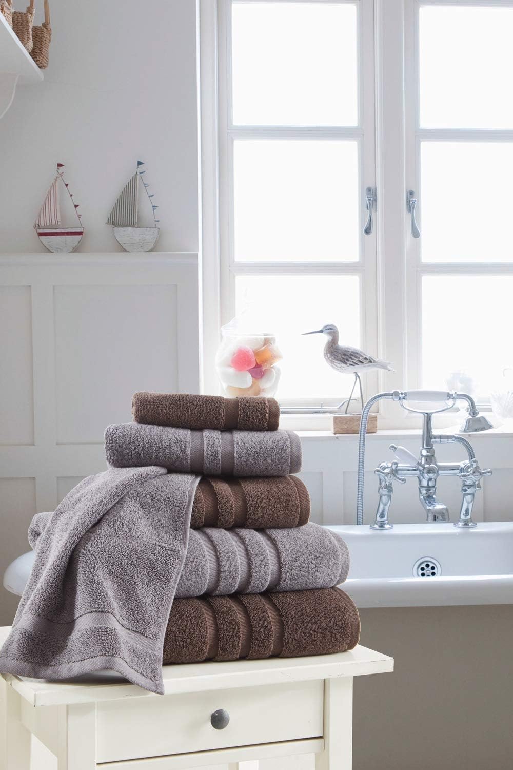 Veteran Textile 6-Piece Turkish Cotton Luxury Towel Set