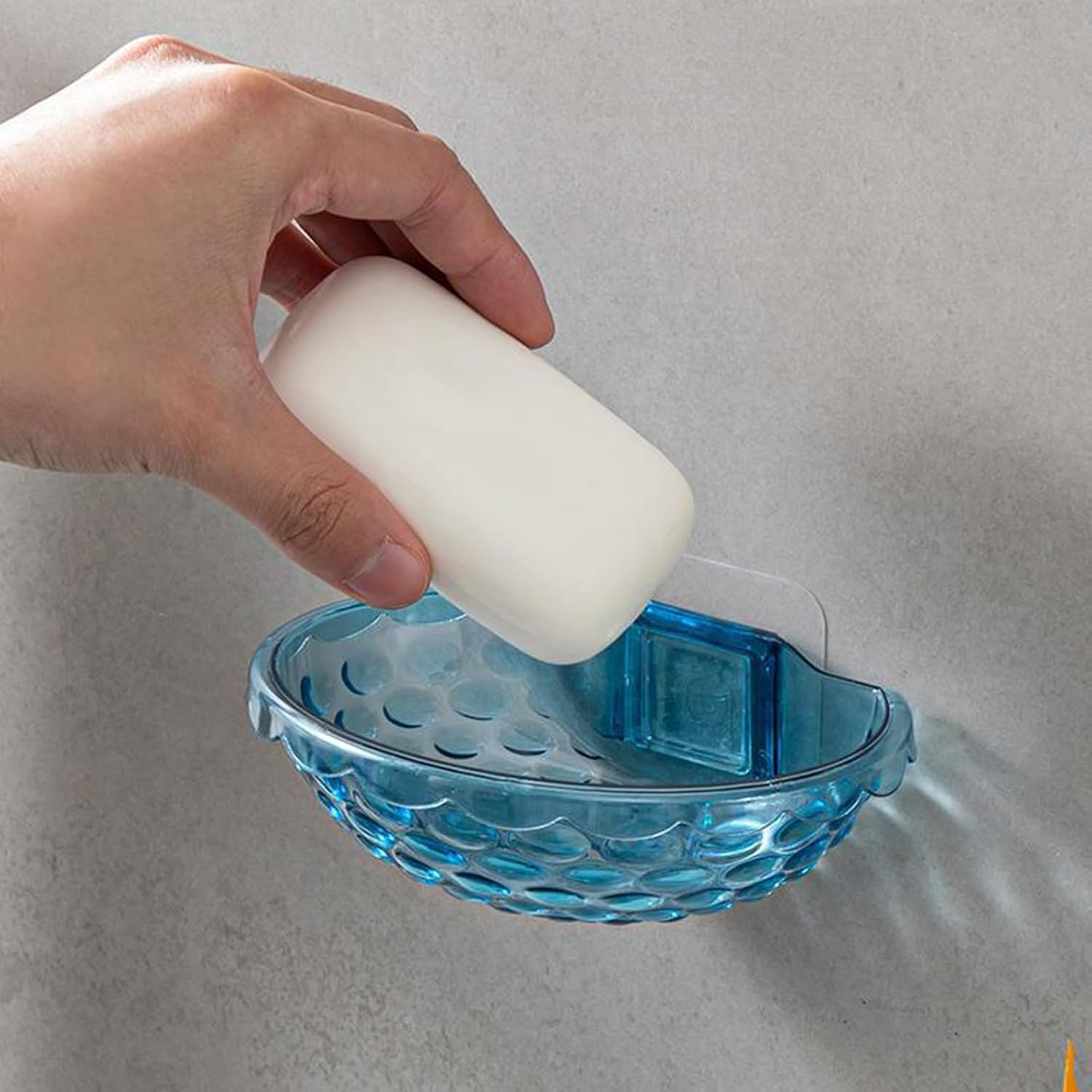 ZHORCIN Wall Mounted Soap Holder No Drilling Adhesive Rack