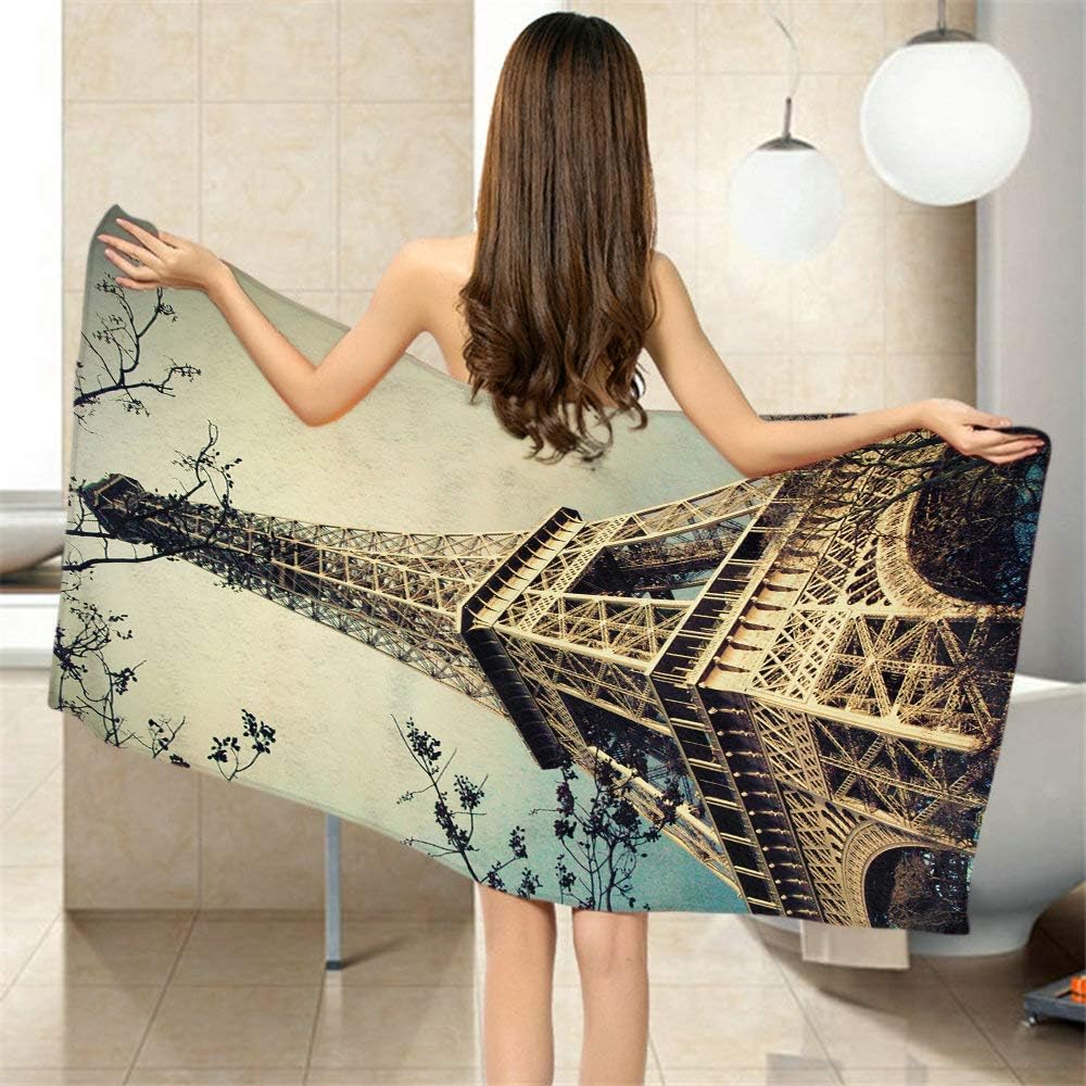 Moslion Floral Bath Towels 64x32 Inches