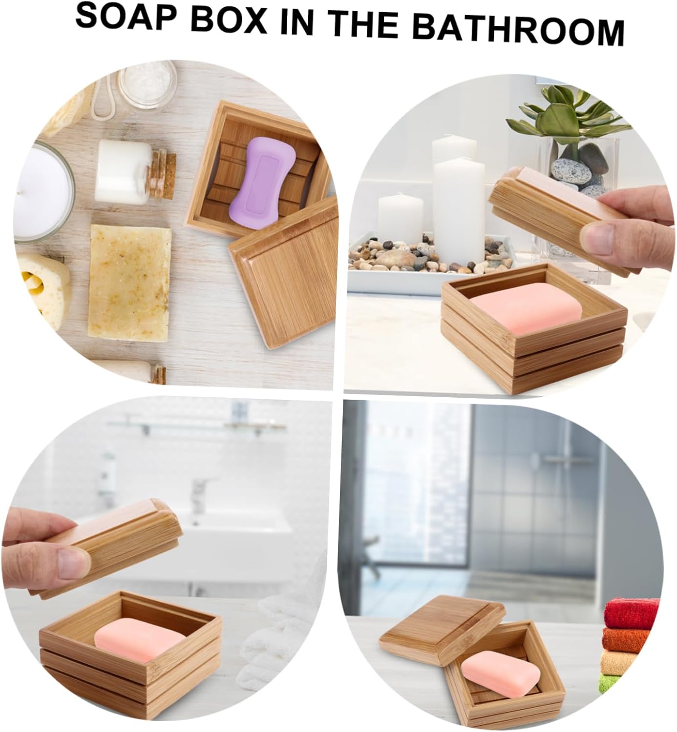 Zerodeko Bamboo Soap Holder with Foaming Lid 1