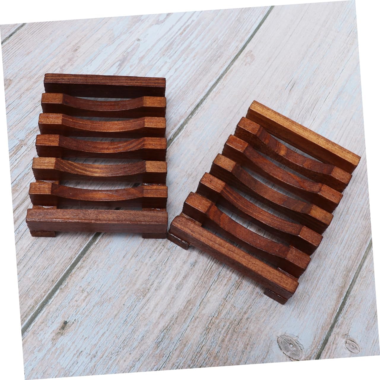 Zerodeko Wood Soap Dish 2pcs Bag Dry Holder