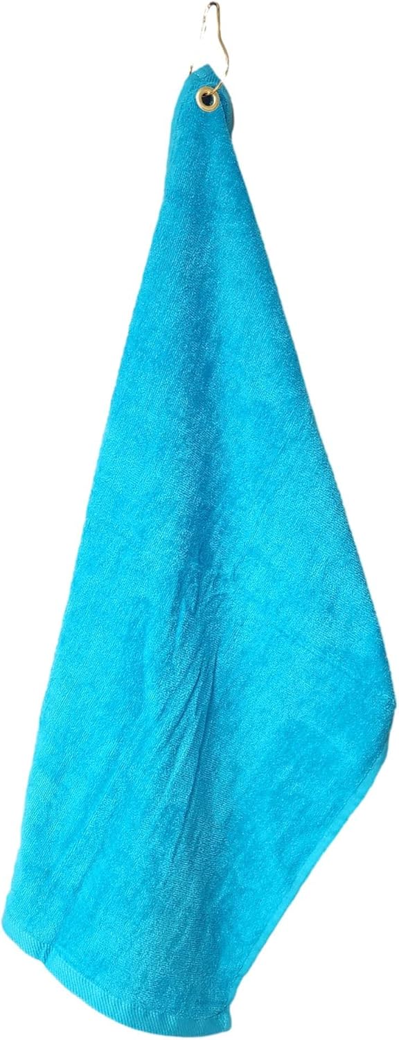 101 BEACH Cotton Bowling Towel with Clip Turquoise 1