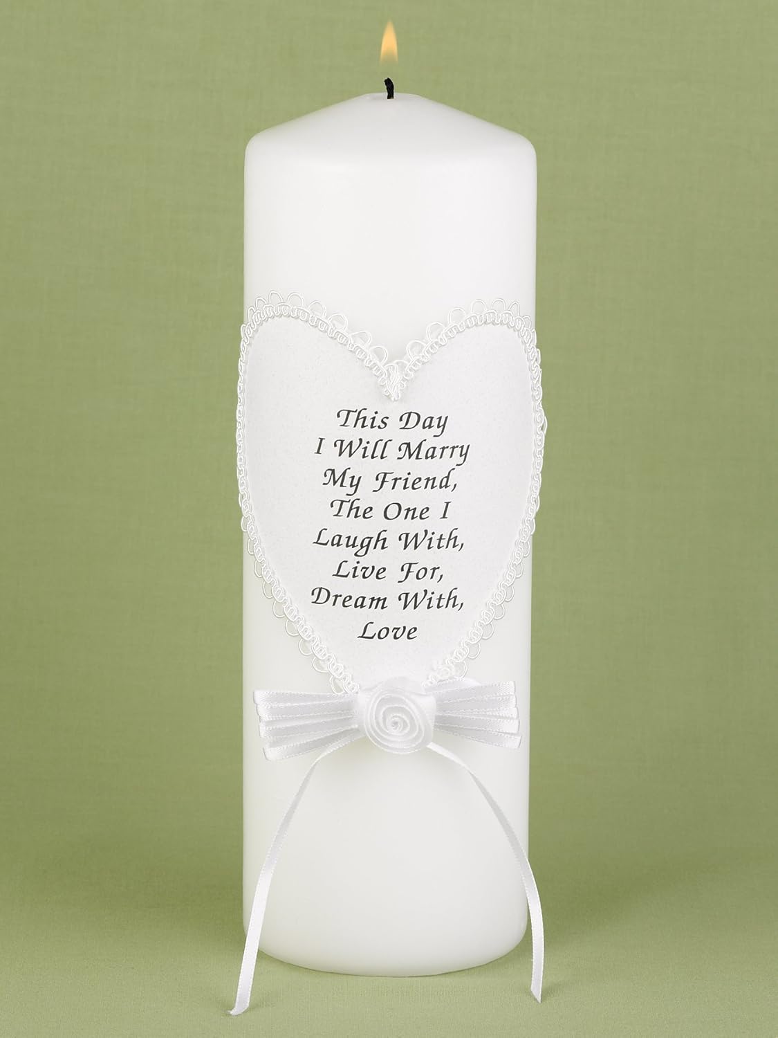 Wedding Unity Candles Set of 3 This Day I Will Marry My Friend
