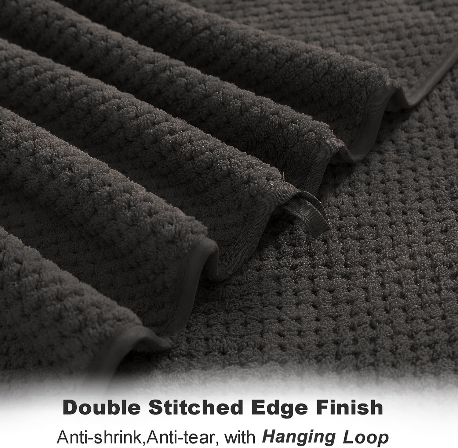 Smuge 8-Piece Brown Bath Towel Set